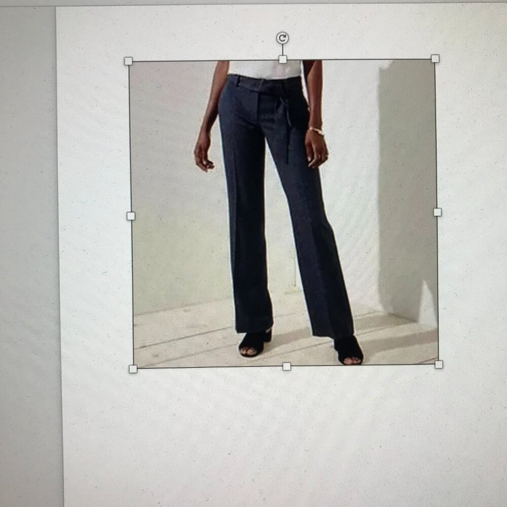 Ann Taylor Loft jet black cuffed trousers, size 4